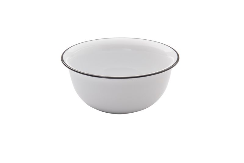Confezione 4 pezzi BOLO16CM BLANC FILO NERO BISTROT