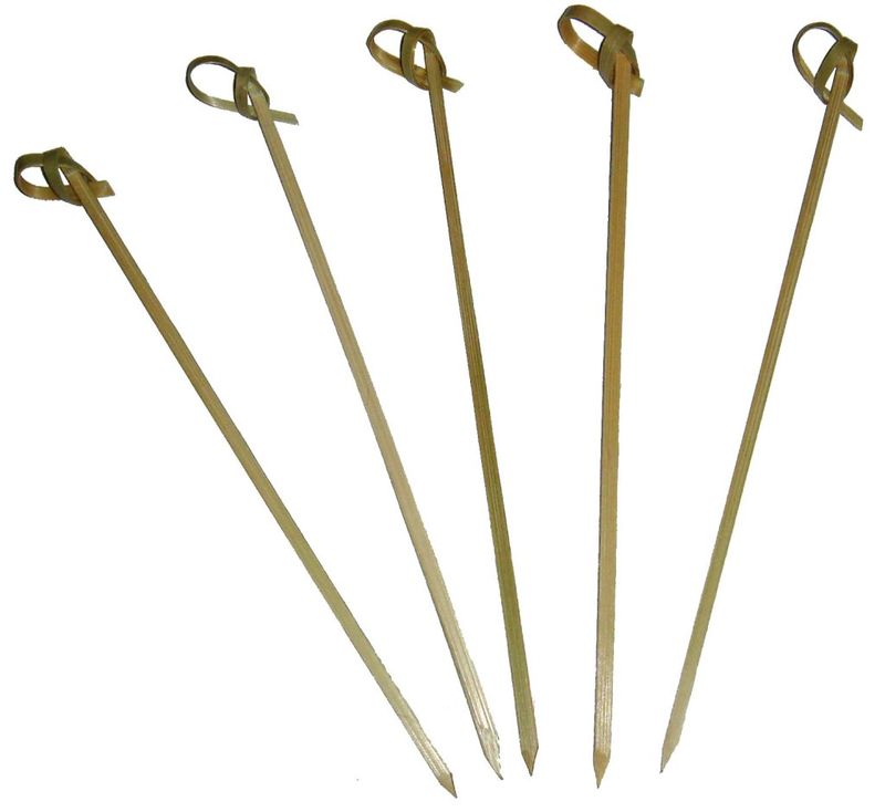 Confezione 1 pezzo SACCH.200 MINI-SPIEDI.BAMB.RUBAN 9CM