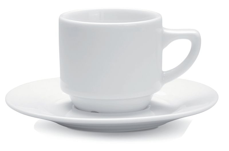 Confezione 12 pezzi TAZZA CAFFE' 14CL 7.5CM  H5 BIANCO CAFETT