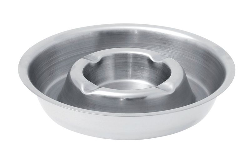 Confezione 1 pezzo POSACENERE DIAM.15 CM INOX