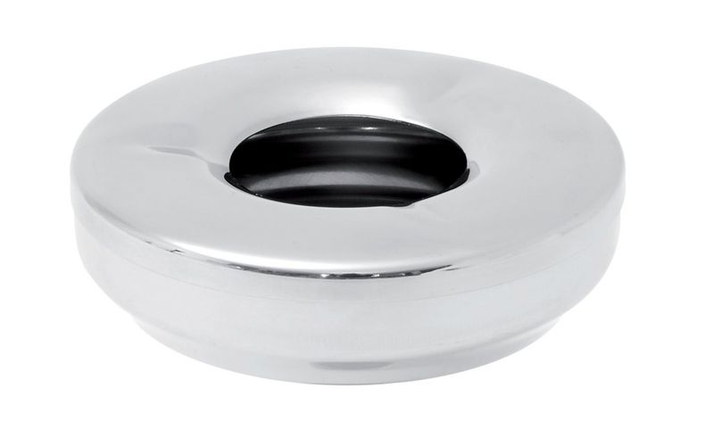 Confezione 1 pezzo POSACENERE D11H4CM INOX  ANTIVENTO