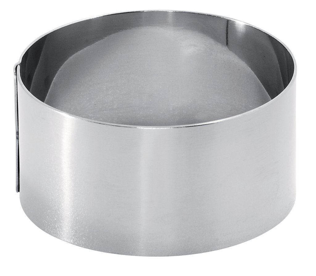 Confezione 1 pezzo CERCHIO MOUSSE INOX DIA.10 H3,5CM