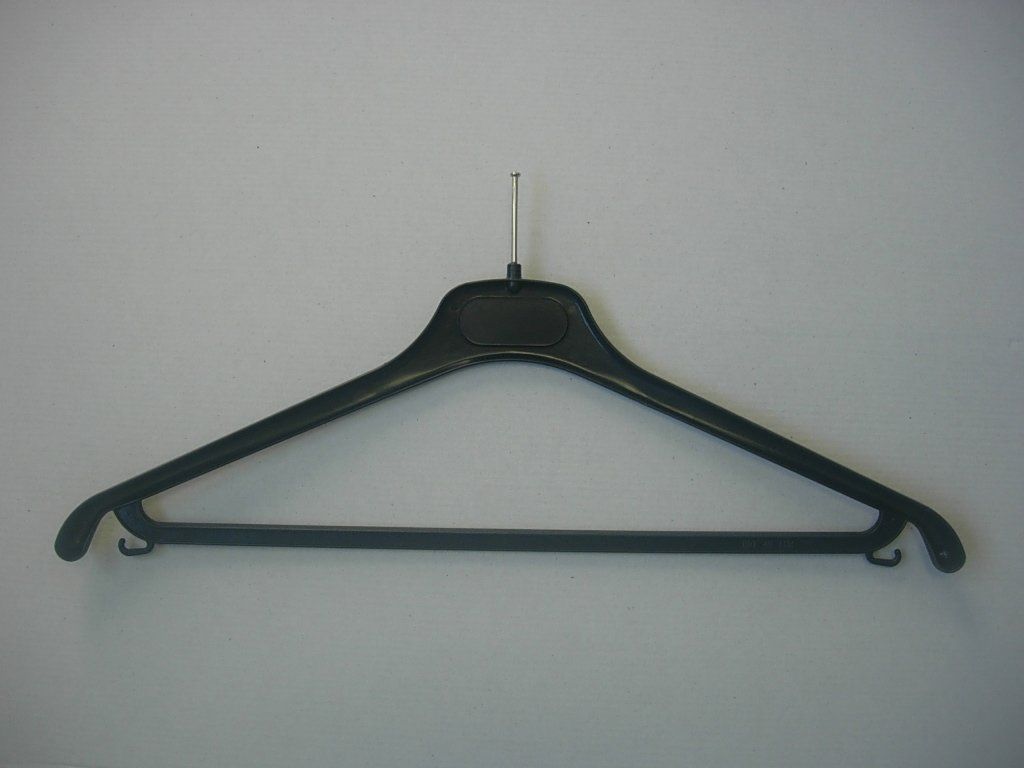 Confezione 1 pezzo GRUCCIA NERA ANTIFURTO S/ANELLO 42CM