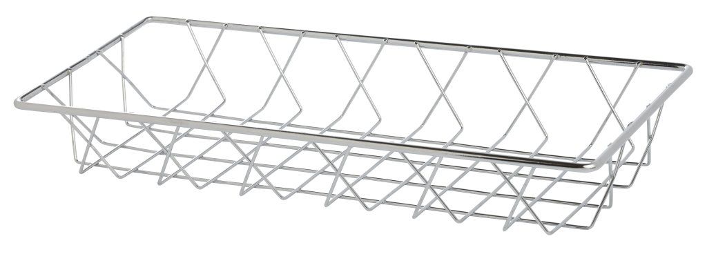 Confezione 1 pezzo CESTO FILO INOX  35,3X15X5,2CM