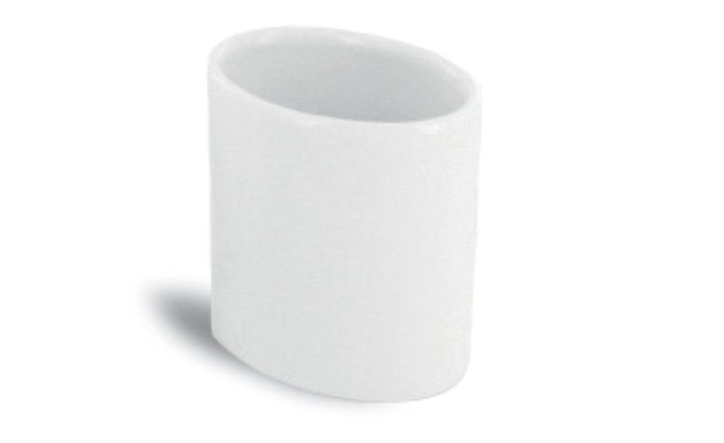 Confezione 12 pezzi VASETTO ELYPSE 6,5X4,5X4,5CM PORCEL.BIA.