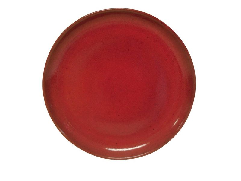Confezione 12 pezzi PIATTO COUPE GRES 24CM ROSSO