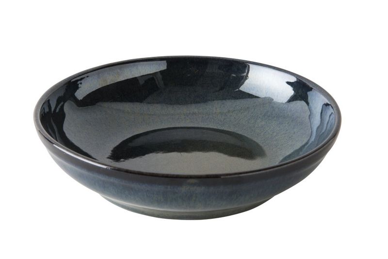 Confezione 6 pezzi PIATTO FONDO COUPE GRES 23CM BLU NOTTE