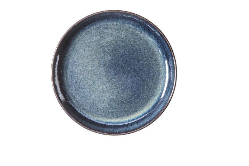 Confezione 12 pezzi PIATTO COUPE GRES 24CM BLU NOTTE