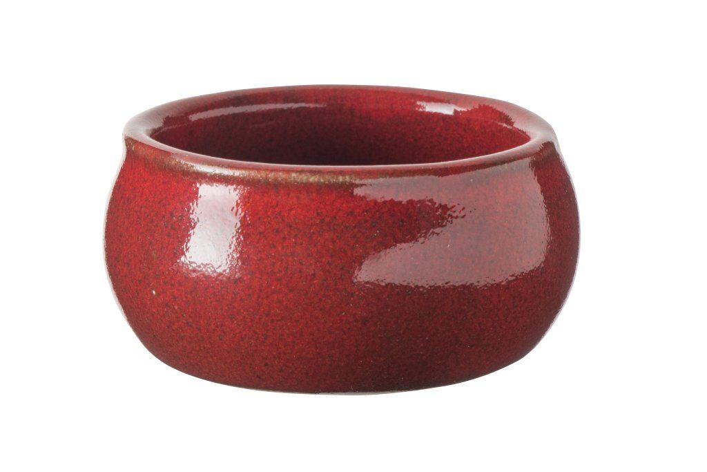 Confezione 12 pezzi CIOTOLINA BURRO GRES 7CM  ROSSO