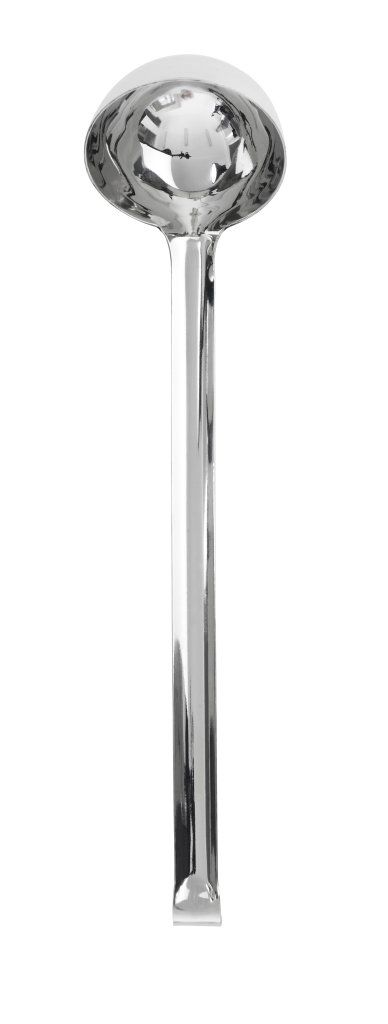 Confezione 1 pezzo MESTOLO INOX D10  CM 25CL SPESS 3MM