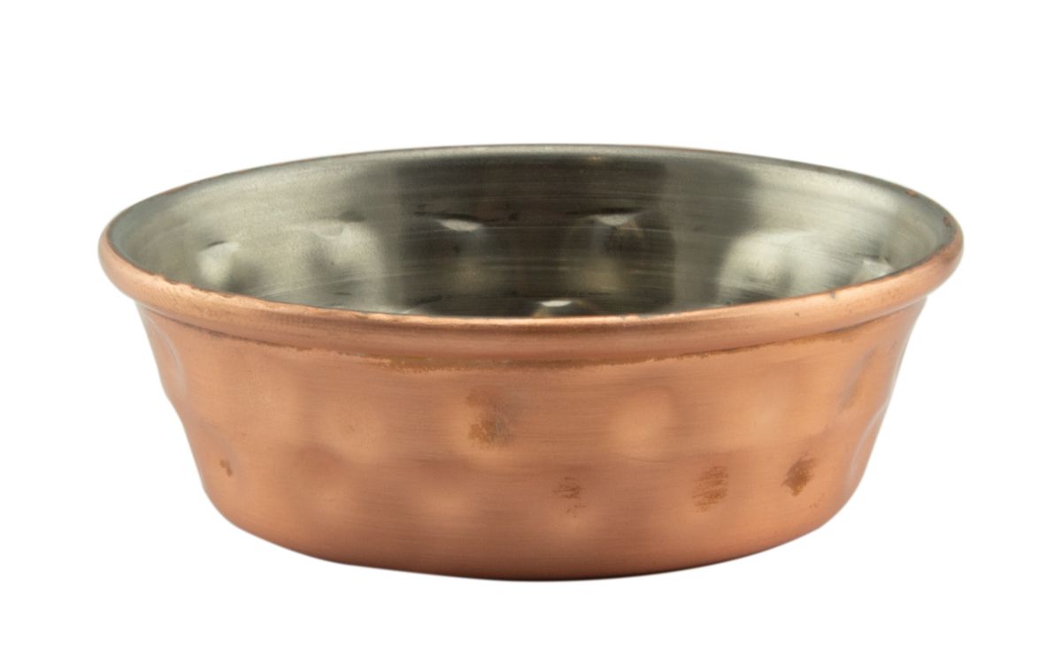 Confezione 12 pezzi MINI COPPETTA 7,5CL INOX RAME MARTELL.