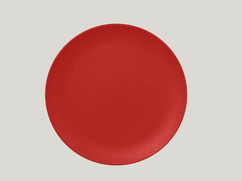 Confezione 12 pezzi PIATTO COUPE 24CM ROSSO BRACE NEO FUSION