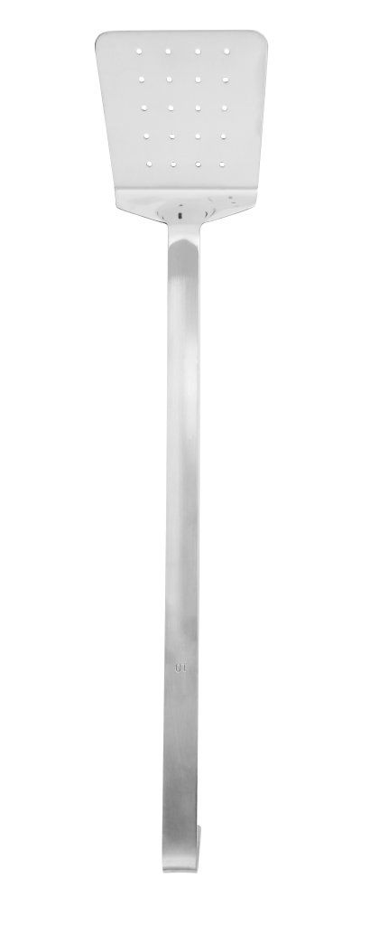 Confezione 1 pezzo PALETTA PESCE FORATA INOX 46CM