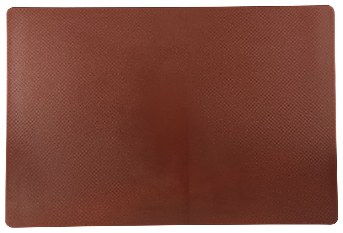 Confezione 1 pezzo TAGLIERE POLIET. 53X32,5X2 SENZA SCANALATURA MARRONE