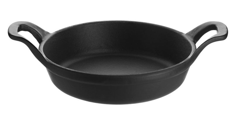 Confezione 1 pezzo MINI PIATTO  UOVA 16 CM GHISA NERA