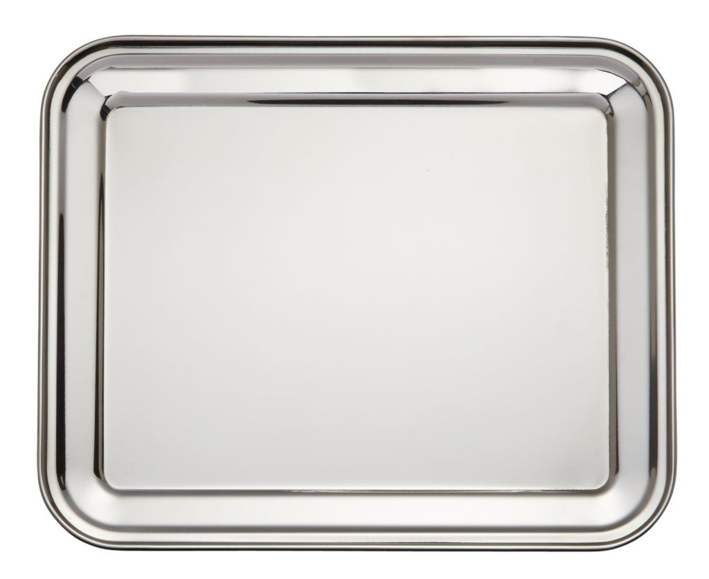 Confezione 1 pezzo VASSOIO RETT 32X26  INOX 18/10