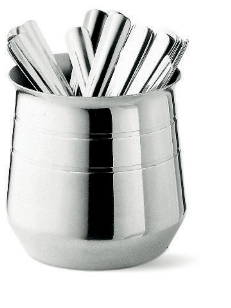 Confezione 1 pezzo PORTA CUCCH. H10  CM D8,5 INOX 18/10