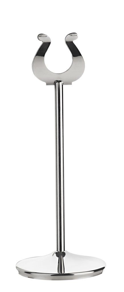 Confezione 1 pezzo PORTA ETICHETTA CON PIEDE INOX H20  CM