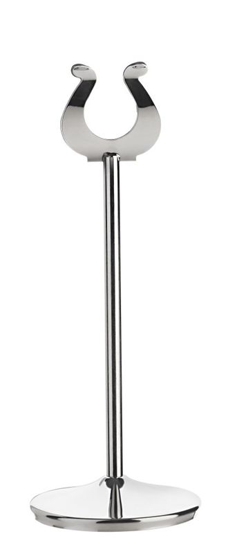 Confezione 1 pezzo PORTA ETICHETTA CON PIEDE INOX H20  CM