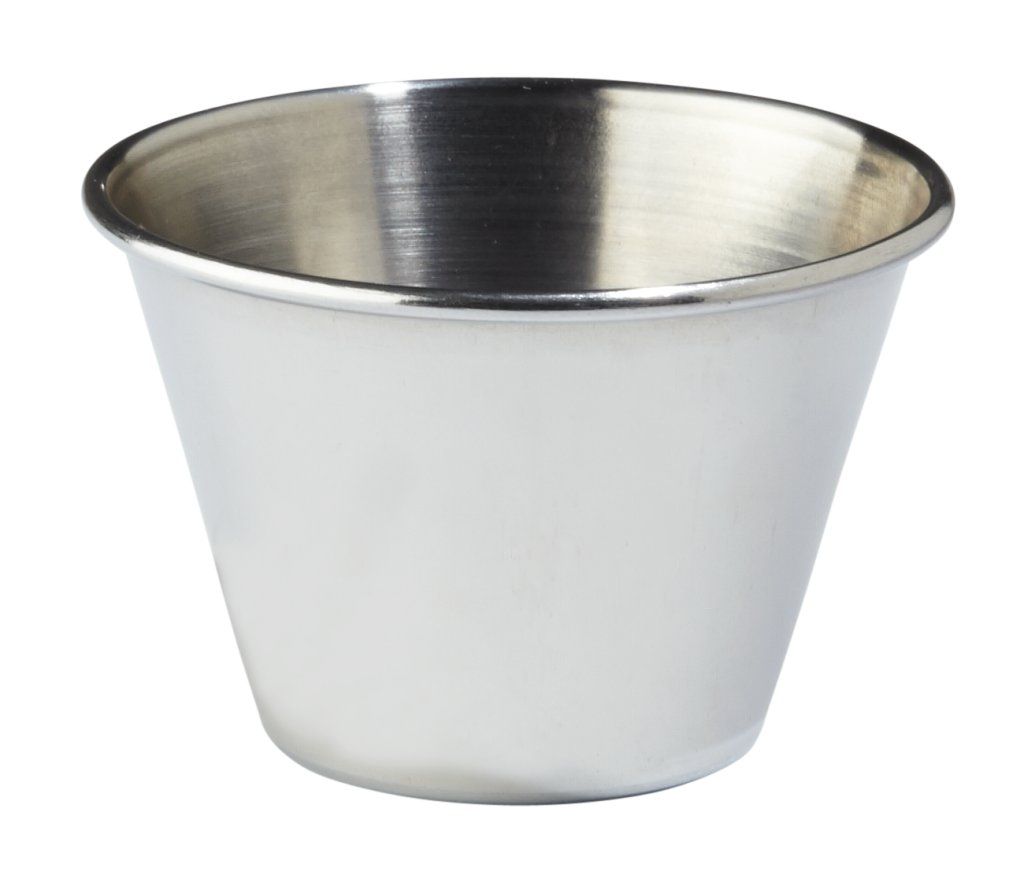 Confezione 24 pezzi MINI VASETTO SALSA INOX 7CM 10  CL
