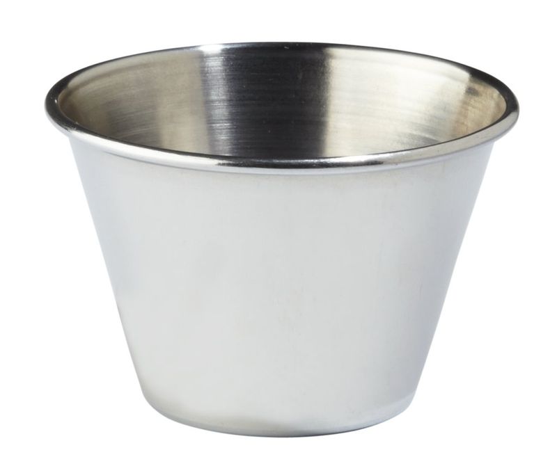 Confezione 24 pezzi MINI VASETTO SALSA INOX 7CM 10  CL
