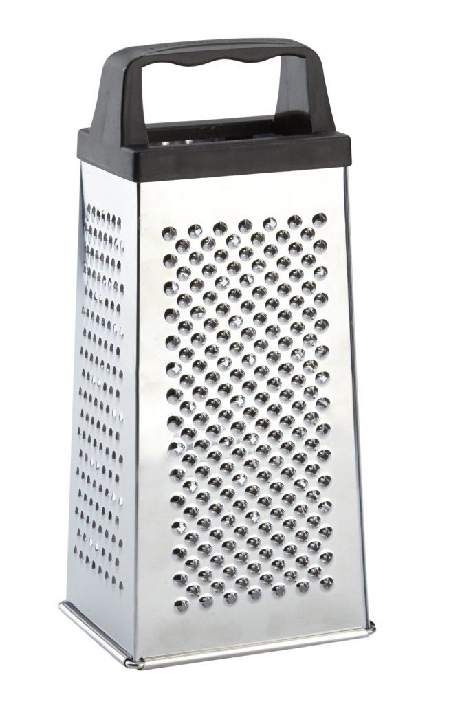 Confezione 1 pezzo GRATTUGIA QUADRA 4 FACCE INOX  H23 GUEST OF