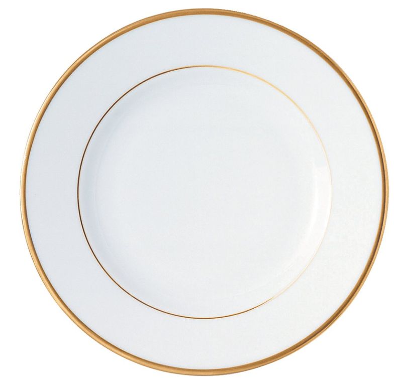 Confezione 12 pezzi PIATTO PIANO 26CM FILO ORO ROMA