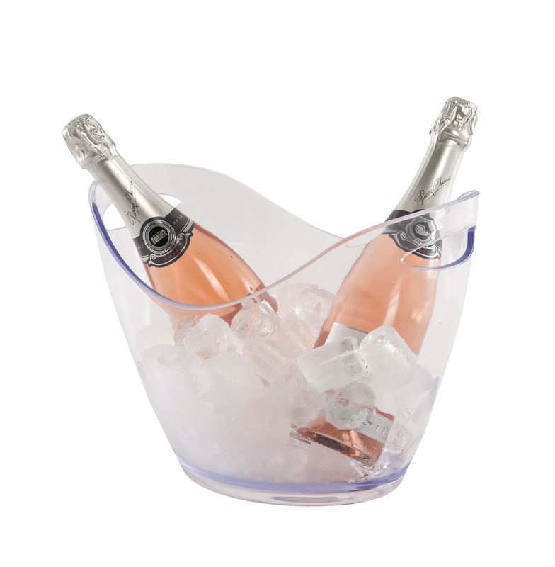 Confezione 1 pezzo VASCA BOTT.  8L 35X25XH26 TRASP 2 MANIGLIE