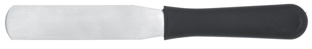 Confezione 1 pezzo SPATOLA DRITTA INOX 14CM MAN.PLAST