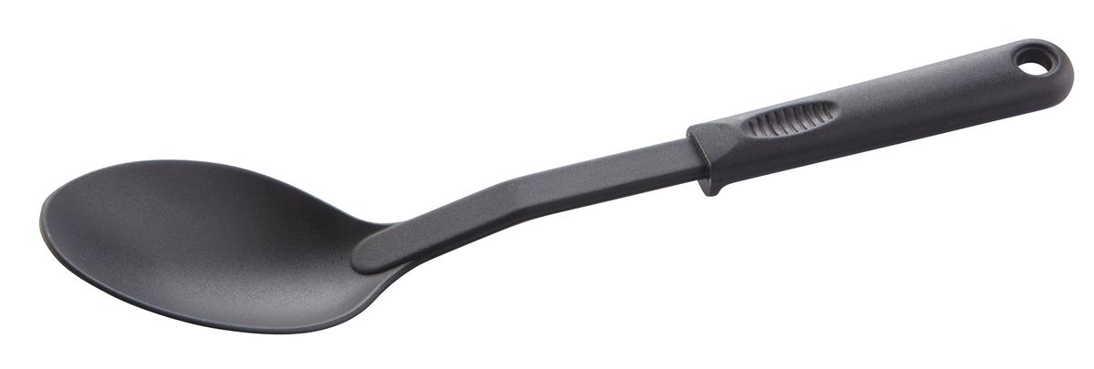 Confezione 1 pezzo CUCCHIAIO SERV PIENO NYLON 31CM NERO