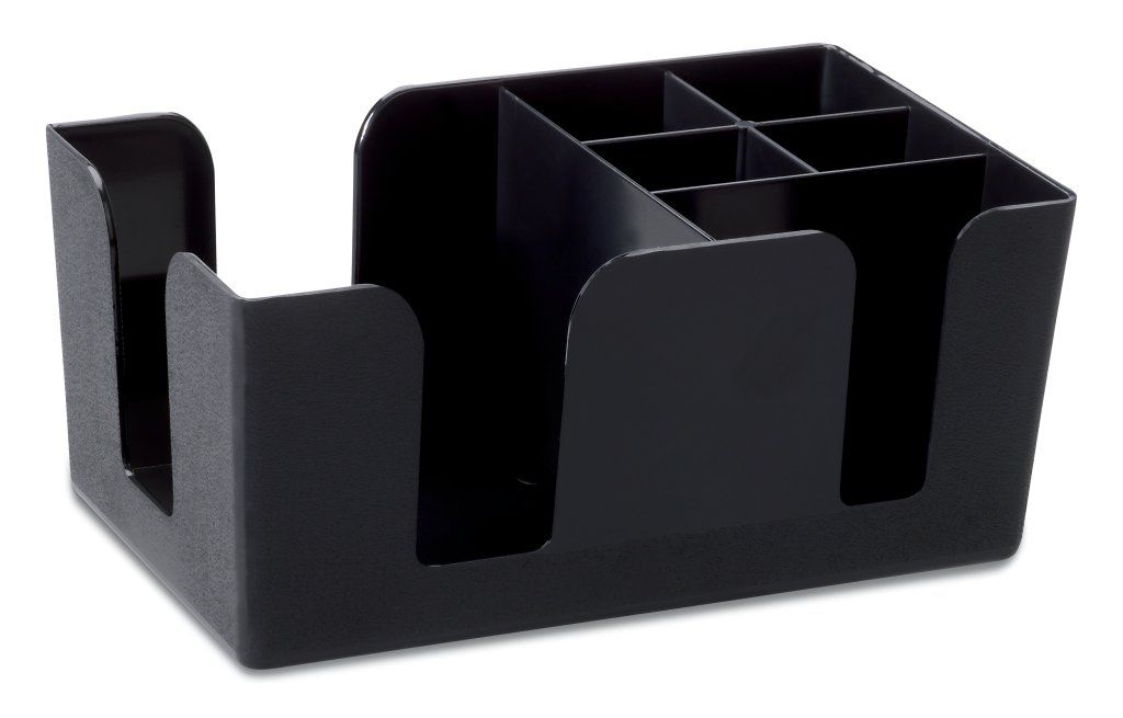 Confezione 1 pezzo PORTA ACCESSORI BAR CADDY NERO BAR