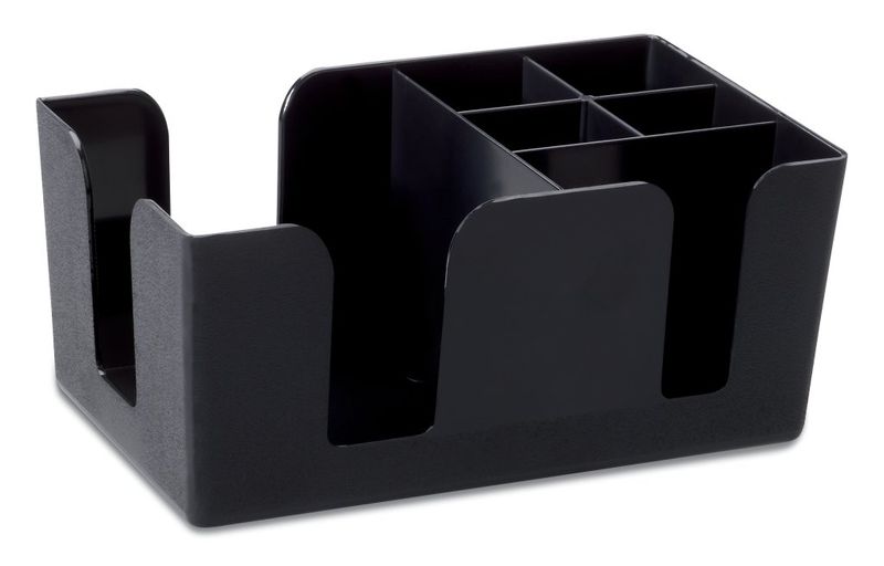 Confezione 1 pezzo PORTA ACCESSORI BAR CADDY NERO BAR