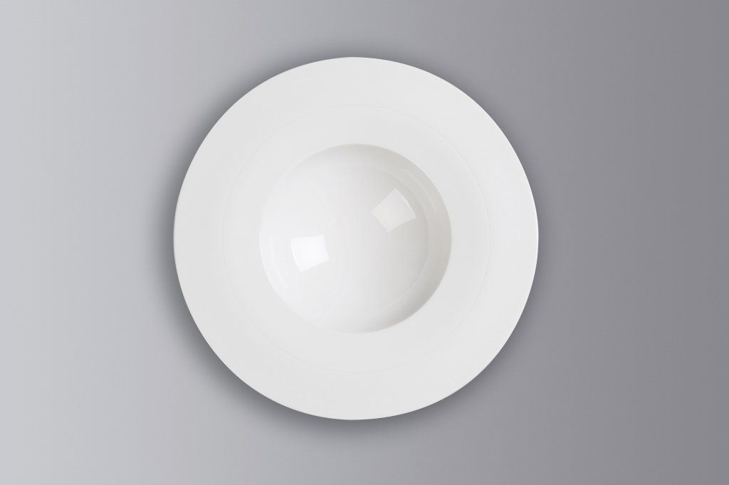 Confezione 6 pezzi PIATTO FONDO 29CM PRINCESS WHITE GOLD