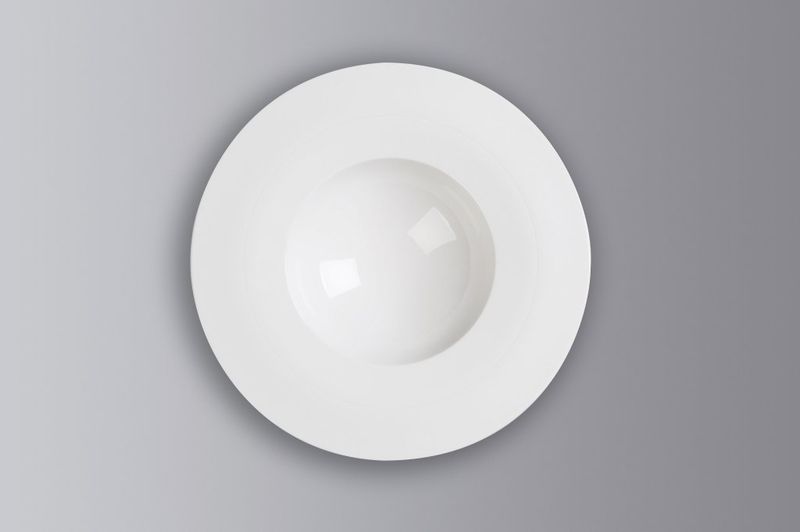 Confezione 6 pezzi PIATTO FONDO 29CM PRINCESS WHITE GOLD