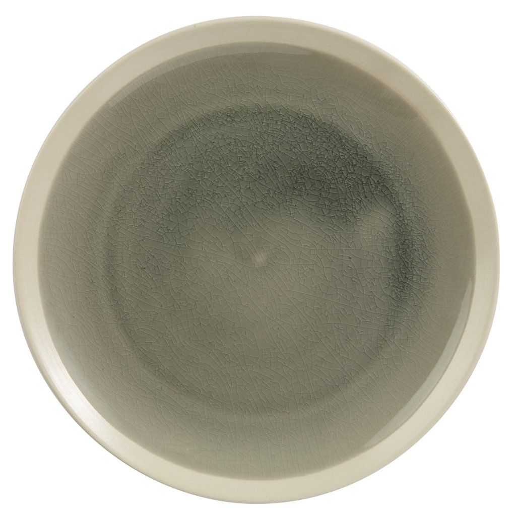 Confezione 4 pezzi PIATTO PIANO GRES 22CM GRIGIO WINTER