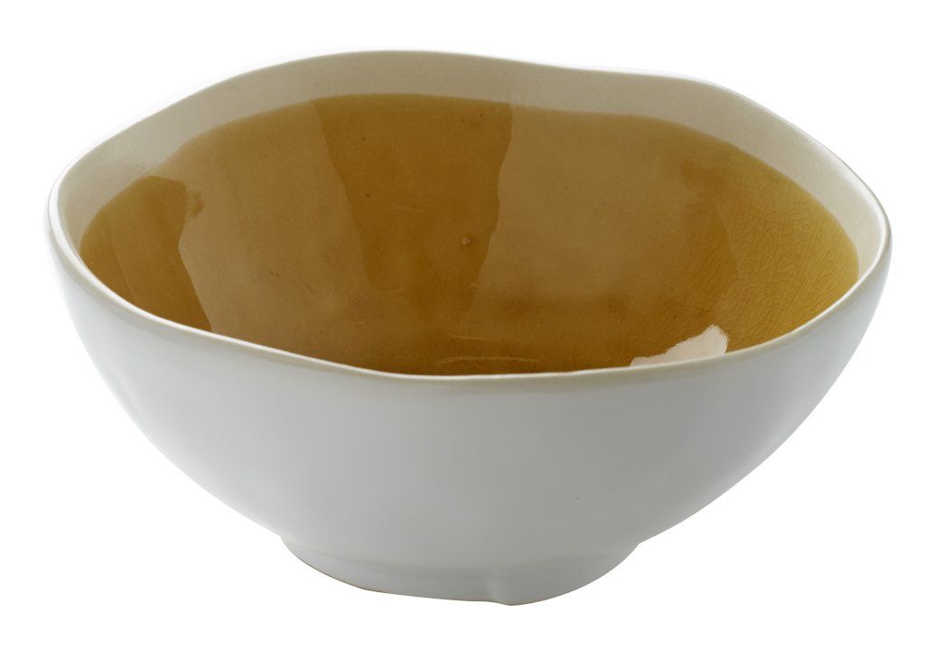 Confezione 4 pezzi INSALATIERA GRES 17,5CM GIALLO WINTER