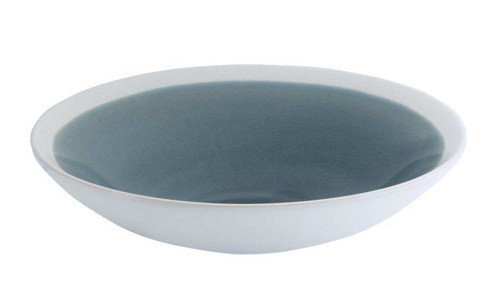 Confezione 4 pezzi PIATTO FONDO GRES 24CM BLU WINTER