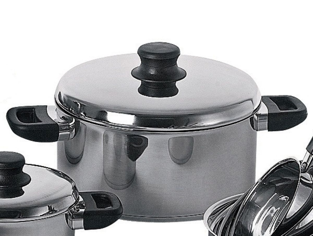 Confezione 1 pezzo CASSERUOLA CON COP. 24CM 4L PREMIUM INOX