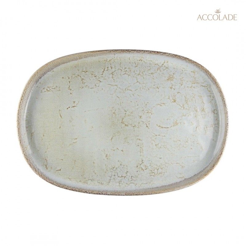 Confezione 4 pezzi PIATTO OVALE 33CM SAND