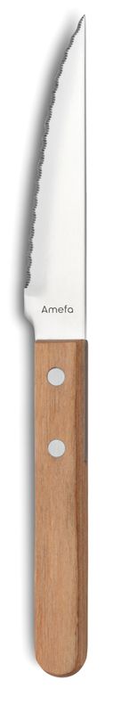Confezione 12 pezzi COLTELLO STEAK LEGNO PIZZA