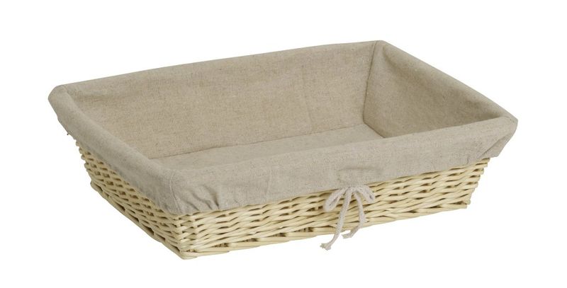 Confezione 1 pezzo CESTO VIMINI INTERNO JUTA 40X30 H10