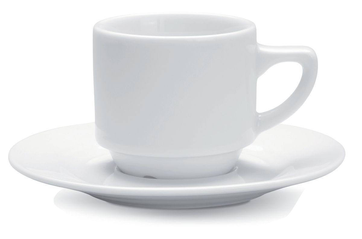 Confezione 12 pezzi TAZZA CAFFE' 14CL 7.5CM  H5 BIANCO CAFETT