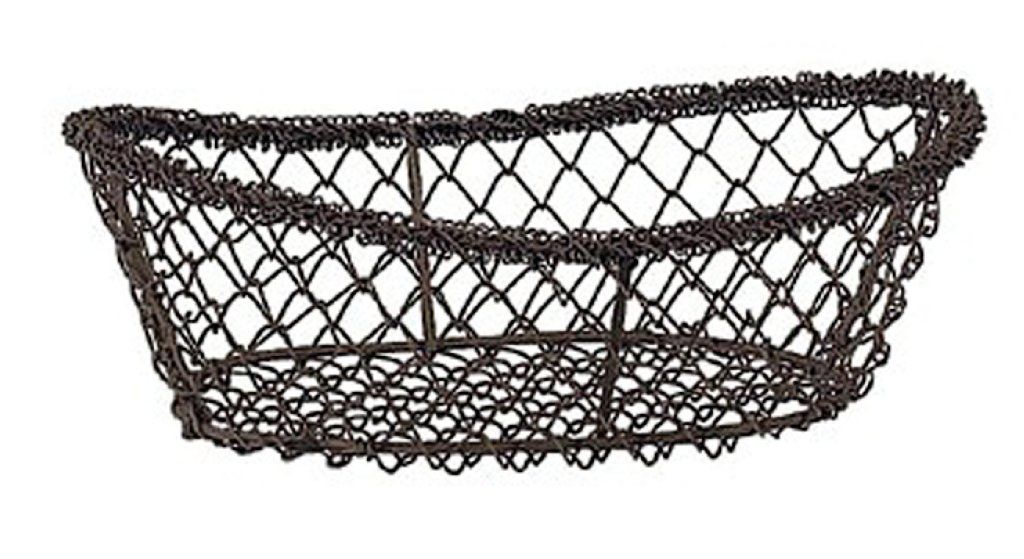 Confezione 1 pezzo CESTO PANE OV.A RETE 23X15X8 NERO