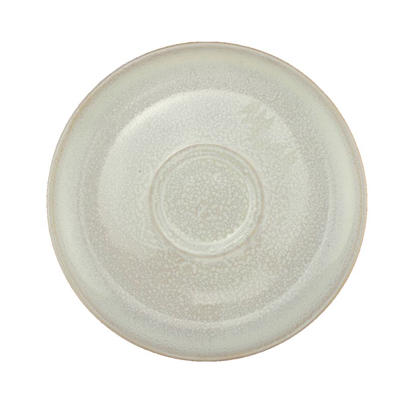 Confezione 8 pezzi PIATTINO 2 IMPRONTE 14CM PERLA