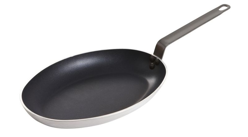 Confezione 1 pezzo PADELLA 1M 40  CM OV. ALU ANTIADERENTE