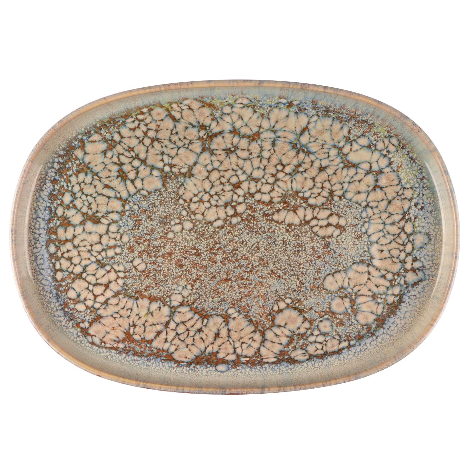 Confezione 4 pezzi PIATTO OVALE CM.33 TROPIC