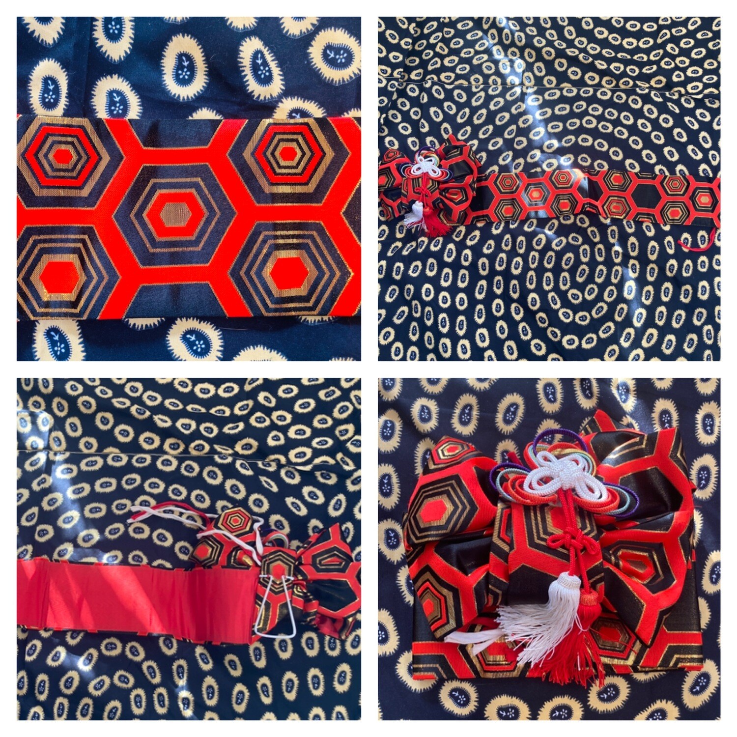 Vintage obi belts and ready bows