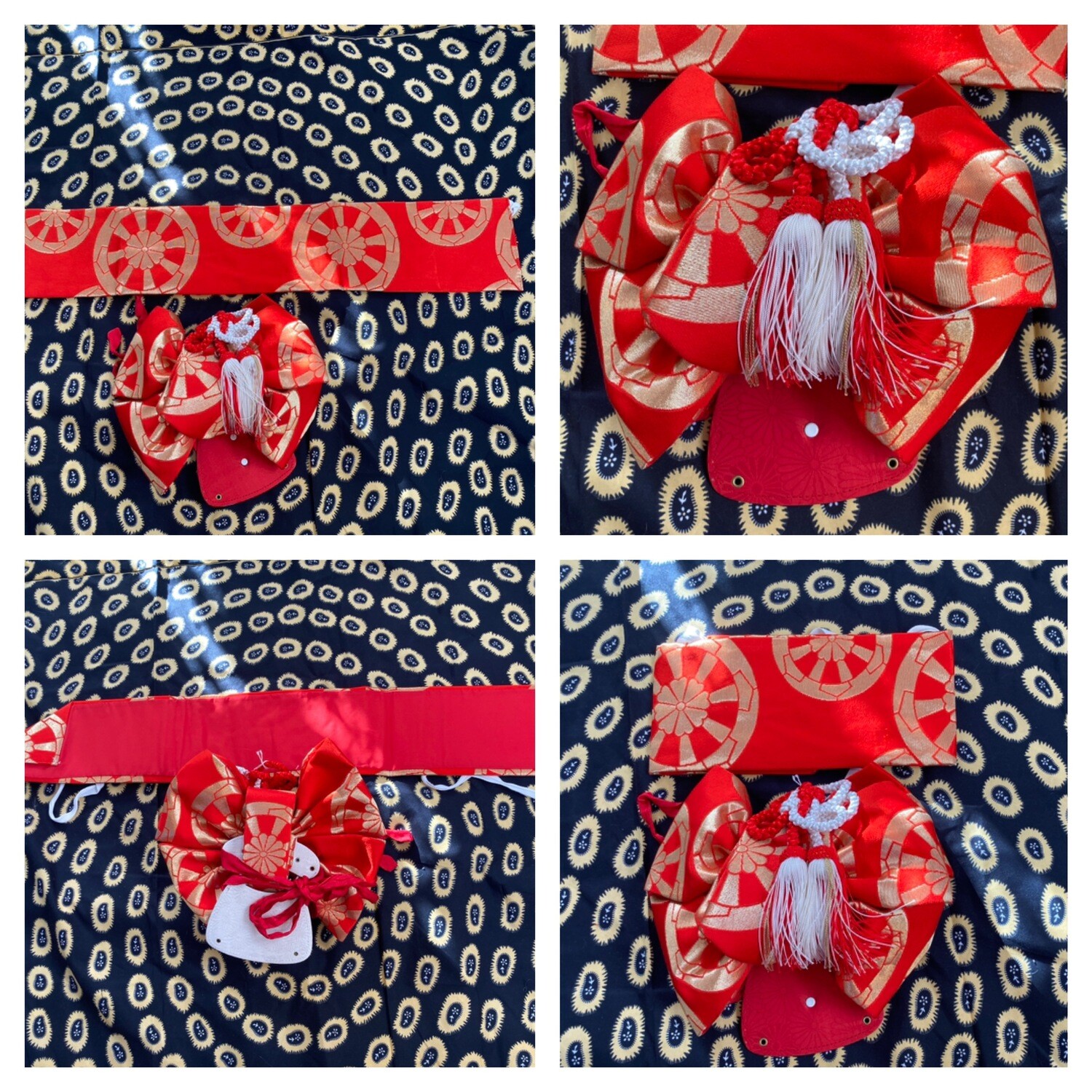 Vintage obi belts and ready bows