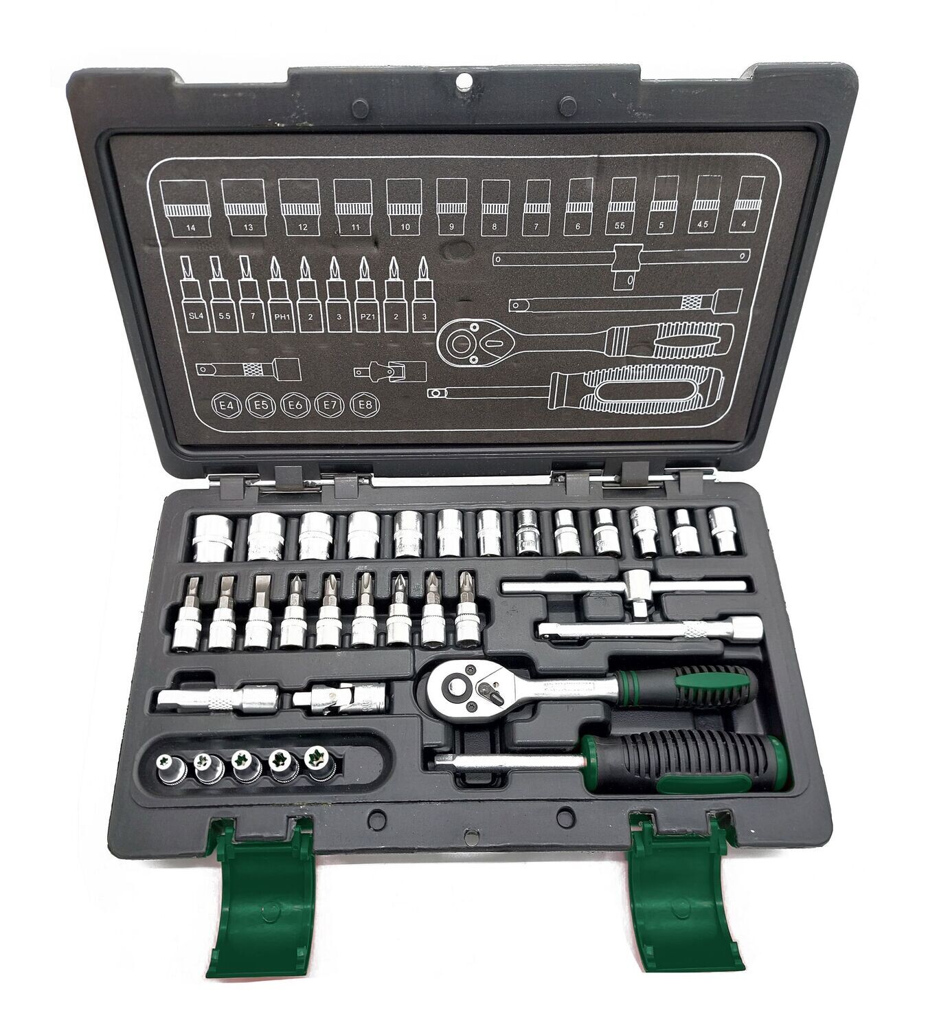 49000720 - FIT طقم لقم ربع بوصة 33 ق