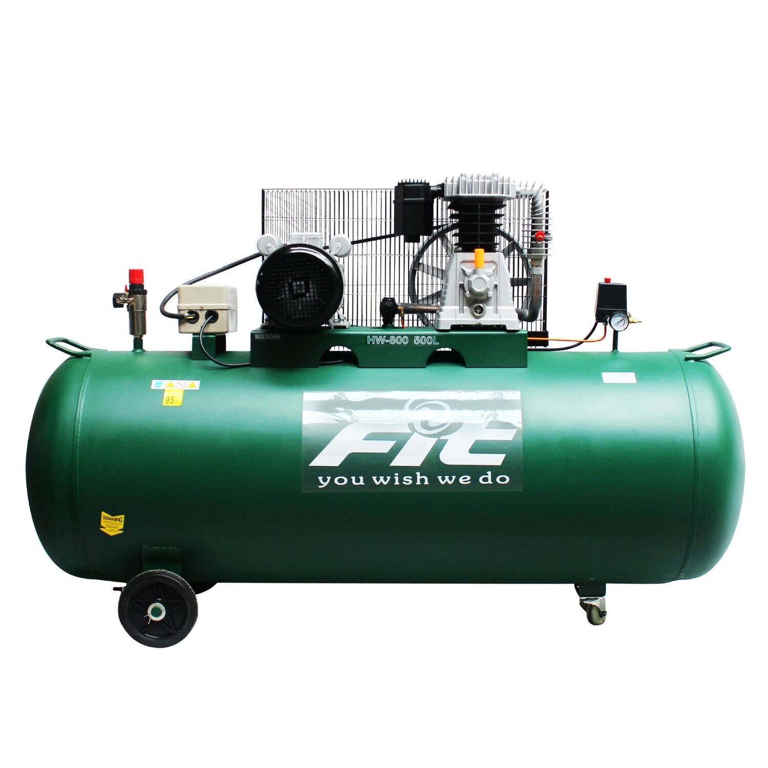 17000850 - FIT كمبروسور  500 لتر سير 5.5 حصان 220 فولت / جامبو  نحاس    GREEN